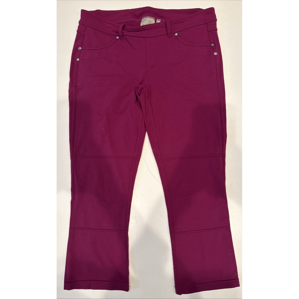 Athleta Magenta Purple Ankle Jeggings Skinny Pants Women's Size Large Stretch